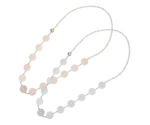 PartyKindom 2pezzi Cinture Catena Per Donna in Metallo Catene Per Vita Da Donna Catene Per Jeans Da Accessori Per Corpo Per Pantaloni Decorazione Per Fianchi