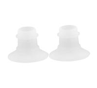 PartyKindom 2pezzi Coppette Per Pompa in Silicone Trasparente Flessibili e Lavabili Adattatori Per Flangia Accessori Per Pompa Manuale Per Mamme Allattano