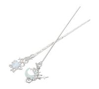 PartyKindom 2pezzi Fermagli Stella e Forcina a Forma Di Mezzaluna Strass Accessori Per Capelli Minimalisti Bacchette Per Donne e Forcine a Forma Di Stella e Mezzaluna Per Uso Quotidiano