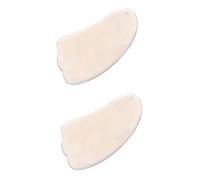 PartyKindom 2pezzi Piastra Massaggiante Agata Naturale Strumento Di Gua Sha Per Massaggio Corpo e Viso Per Rilassamento e Benessere Portatili Materiale Di Alta Qualità