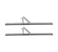 PartyKindom 2pezzi Ripiano in Acciaio Inox Per Frigorifero Staffe Per Mensole Divisore Per Congelatore Barre Di Supporto Regolabili Accessori Per Frigorifero Clip e Fermagli Inclusi