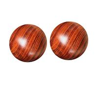 PartyKindom 2pezzi Sfere Massaggio in Legno Palline Fitness Per Mani Con Massaggio Acupressione Esercizio Dita e Stimolazione Circolazione Terapia Manuale Antistress e Rilassamento Muscolare