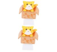 PartyKindom 2pezzi Tastiera Meccanica Keycap Personalizzato Gatto in Scatola Di Cartone Accessorio Divertente e Leggero Per Tastiera Design Unico e Alla Moda Compatibile Con Tastiere