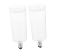 PartyKindom 2pezzi Tazza per Vernice per Aerografo Contenitore di Plastica per Bomboletta di Vernice Accessorio per Aerografo Intercambiabile Leggero e Portatile