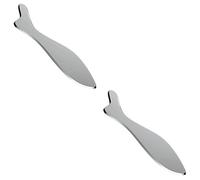PartyKindom 2pezzi Titolazione Prodotto Scraper Massaggiante Acciaio Inossidabile Per Gua Sha Strumento Compatto e Riutilizzabile Per Massaggio Viso e Corpo Design Ergonomico e Facile Da