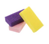 PartyKindom 3 Pezzi Double-sided Foot Care Pad Pumice Exfoliator For Dead Skin Removal Heel Smoother Lightweight Gentle All Skin Types For Home And Travel Use