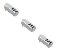 PartyKindom 3 Pz Centro Stazioni Di Ricarica Per Cellulari Adattatore Hub Usb Unità Flash Per L'archiviazione Dati Hub Di Rete Di Computer Ruotare Portatile Lega Di Alluminio Divisore
