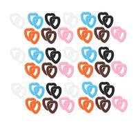 PartyKindom 30 Paia Di Anelli In Silicone A Forma Di Cuore Ganci Per Le Orecchie Per Occhiali Supporti Di Per Gli Occhi Occhiali Vetreria Cuscinetti Auricolari Per