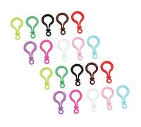 PartyKindom 32 pezzi Portachiavi Professionale con Chiusura Moschettone Clip Multi Accessorio per Fai da Te e Creazioni Artigianali Colori Casuali Colore Casuale Colore Casuale