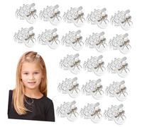PartyKindom 36pezzi Fermagli per Capelli Piccoli in Plastica Transparenti Mollette per Capelli Forma di Polpo Spesse per Ragazze e Donne