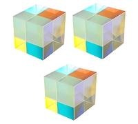 PartyKindom 3pezzi Cubo Ottico Per Dispersione Della Luce Decorazione Per Casa e Ufficio Stimola La Curiosità Nei e Favorisce Apprendimento Naturale