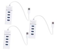 PartyKindom 3pezzi Hub Usb Ultra Slim Porte Adattatore Portatile Espansione Multi Usb Per Laptop e Desktop Design Salvaspazio