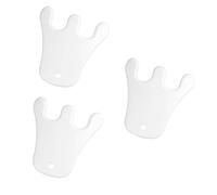PartyKindom 3pezzi Piastra Massaggiante Ceramica Per Viso e Corpo Accessorio Antirughe Per Massaggio Al Collo e Fianchi Effetto Rassodante Naturale Facile Da Pulire Elettricità Statica Design