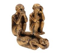 PartyKindom 3pezzi Piccole Statuette in Resina in Resina Statuette Animali Simpatiche Sculture Animali in