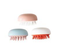 PartyKindom 3pezzi Spazzola per Massaggio Capelluto e Scrub Realizzata in Tpu e Testina in Silicone e Airbag per Lavaggio Secco e Umido Facile da Pulire e Pratica