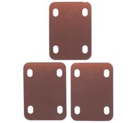 PartyKindom 3pezzi Spessori per Manico di Chitarra Basso Guarnizione in Plastica Piastra per Manico Accessori per Chitarra Adattabile per Strumenti Musicali Elettrici