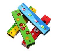 PartyKindom 4 pezzi Armoniche Legno per Set Design per Sviluppo Musicale e Creatività per Scuole e Elementari