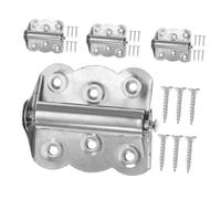 PartyKindom 4 pezzi Cerniere per Porte in Acciaio Inox con Molla di Chiusura Automatica Cerniere Farfalla Resistenti per Armadio e Supporto Robusto e Chiusura senza Intervento Manuale