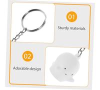 PartyKindom 4 Pezzi Cute Halloween Ghost Keychains Lightweight Ghost Pendant Charms For Backpacks Keys Party Favors Unique Fun Present For Friends And Students