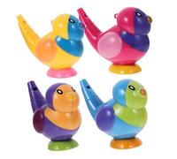 PartyKindom 4 pezzi Fischietti Forma in Plastica per Giocattoli Acquatici con Suono per Bagno e Piscina Colorati e Leggeri per Mani Piccole
