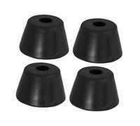 PartyKindom 4 Pezzi Piedini in Gomma Pad Anti Slip Accessori Da Viaggio Molla Ammortizzante Ammortizzatori Per Aria Condizionata Distanziale Antiurto Porta Valigia Black Gomma Da Cancellare