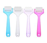 PartyKindom 4 Pezzi Rullo Massaggio Viso Manuale Massaggiatore Faciale per Rughe Strumento Bellezza Portatile Materiali Sicuri e Durevoli Effetto Lifting e Rinfrescante per Colore Casuale
