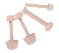 PartyKindom 4 pezzi Stampi in Legno per Crostate e Tartelletta Lato per Modellare Pasta Frolla Strumento Professionale per Dolci per Feste e Uso
