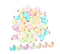 PartyKindom 48 Pezzi Miniature Luminescent Chicken Figurines in Resin Glow in The Dark Tiny Chick Ornaments For DIY Garden Bonsai Micro Landscape Crafts And Home Decoration