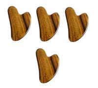 PartyKindom 4pezzi Piastra Scraping Occhio Di Tigre Tavoletta Gua Sha Pratica e Resistente Per Massaggio Viso e Corpo Materiale Durevole Colore Marrone Strumento Terapeutico Per Rilassamento e