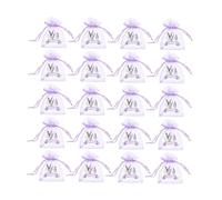 PartyKindom 50 Pezzi bustina vuota borse vuoto piccolo mer favore sacchetti per gioielli sacchetti per regali sacchetti di organza viola sacchetti viola piccole bustine garza Lavender