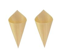 PartyKindom 50 Pz Coni Gelato Usa E Getta Per Il Cibo A Cono Forniture Per Feste Coni Gelato Gelato Stoviglie Barca Di Carta In Legno