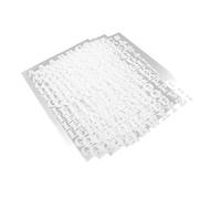 PartyKindom 5pezzi Lettere Termoadesive per Tessuti da Pz Patch Decorative in Vinile Flock Resistenti per Cucire e Stirare su Abbigliamento e Bianco Piccole Dimensioni Facili da Applicar