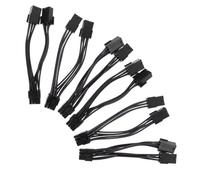 PartyKindom 6 Pezzi Cavi Adattatori GPU Pcie Pin Doppio Pin Estensione Y Splitter Flessibile e Resistente per Schede Video Compatibile con Alimentatori Vecchi e Nuove GPU Installazione Rapida