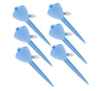 PartyKindom 6 pezzi Dispositivo Autoirrigante per Piante Irrigatore Automatico Regolabile per Dosatore Pratico per Annaffiatura Piante da e Vacanze Sfere Gocciolanti Resistenti in Crema Blu