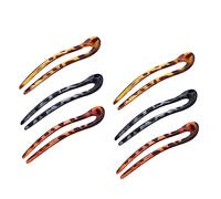 PartyKindom 6 pezzi Forcine Vintage U per Accessori French Style Antiscivolo Eleganti Fermagli per Acconciature Chignon Comode e Resistenti