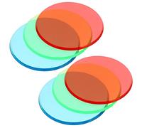 PartyKindom 6 Pezzi Strumenti Di Ottica Fisica Filtrare Le Sovrapposizioni Colorate Riconoscimento Del Colore Bambini Fotografia Di Luce a Colori Pellicola Sottile Bambino Plastica Il