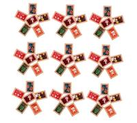 PartyKindom 60 Pezzi Miniature Resin Picture Frames Tiny Vintage Christmas Ornaments For DIY Dollhouse Decoration Resin Compact For Micro Scene Crafting