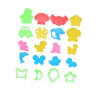 PartyKindom 64 pezzi Kit Giochi Sabbia Cinetica con Stampi Spaziali Colorati per Accessori Creativi per Ragazzi e Ragazze Gioco Esterno per Spiaggia Giardino e Parco Colore Colore Casuale