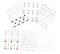 PartyKindom 6fogli Per Viso e Occhi Adesivi Autoadesivi Per e Makeup Decorazioni Per Feste Halloween e Carnevale Kit