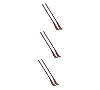 PartyKindom 6pezzi Grattaschiena Legno Con Manico Ergonomico Strumento Per Grattare La Schiena Massaggiatore Creativo Forma Rotonda Rosso Per Raggiungere Punti Difficili