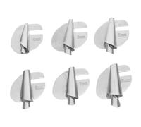 PartyKindom 6pezzi Piedino Premistoffa Piedini per Orlo Arrotolato Piedino per Macchina da Cucire per Quilting e Orlatura per Orlo per Curvo