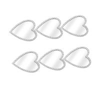 PartyKindom 6pezzi Specchio Per Telefono Di Specchio Portatile Con Strass Kit Di Decorazioni Per Custodie Per Telefono Da Toeletta Grazioso Tascabile Con Strass Decorazione Per Custodia Del