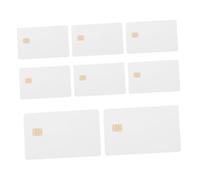 PartyKindom 8 pezzi Carte Bianche in PVC con Chip per Badge Identificativi Stampabili Compatibili Stampanti Inkjet Resistenti all per Dipendenti Controllo Accessi e Socio