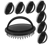 PartyKindom 8 pezzi Spazzola Massaggio Capelluto Silicone Piccola per Shampoo e Dandruff Pulizia Profonda e Stimolazione Circolazione e Maneggevole per Tutti i Tipi Wet Dry