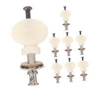PartyKindom 8 Pezzi Ukulele Tuning Pegs With Straight Rod Design Comfortable Small Round Handles Musical Instrument Tuning Parts For Beginners And Professionals Compatible With Various Ukulele