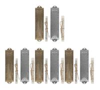 PartyKindom 8 Set Rotolo Sacro Religioso Decorazioni cameretta messianico Nastro Biadesivo benedire Targa Porta Portachiavi Scrittura ebraica mezuzà Ornamento mezuzah in Metallo Mezuzà ebraica