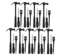 PartyKindom 9 Set giocattoli per scavi archeologici per scavare per pietre preziose e cristalli martello da scavo giocattolo di pietre preziose kit di scavo Metallo Nero
