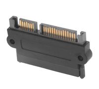 PartyKindom Adattatore per Hard Disk Server da Interfaccia Sas a Interfaccia Serial Ata, Connettore Stabile per Schede Madri, Design Compatto in Abs Nero, Trasferimento Dati Efficiente