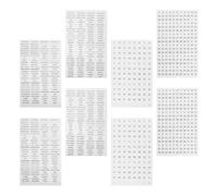 PartyKindom Adesivi per Planner Mensili 8 Pezzi in Pvc Nero Impermeabili e Resistenti All'olio per Journaling e Scrapbooking Decorativo e Funzionale