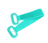 PartyKindom Asciugamano Da Bagno in Silicone 76 Cm Verde, Cinturon Esfoliante Spazzola Massaggiante Per Doccia, Per Pulizia Profonda Schiena e Collo, Forniture Per Bagno